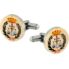 Steel cufflinksRef. code: GE0255Cufflinks made of stainless steel.Logo printed over steel.Size: 18x18mm.