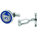 "Road engineer" silver cufflinksRef. code: GE0284Road engineer cufflinks made of hand enameled sterling silver and soft stainless steel.Size: 18x18mm.