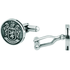 Personalisierte Manschettenknöpfe aus Silber mit Relief "Wappen des Nachnamens Fernández"Ref. Code: GE0299Personalisierte Manschettenknöpfe mit dem heraldischen Wappen des Familiennamens Fernández, das in Sterlingsilber im Flachrelief eingraviert und emailliert ist.Gr&ouml;&szlig;e: 18x18x3mm.