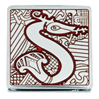 "Ex Libris capital letter from the University of Salamanca" silver pinRef. code: IS0083Ex Libris Capital letter emblem made of sterling silver and steel, hand enameled.Size: 16x16mm.
