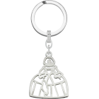 "Menina" keyringRef. code: LL0044Keyring made of stainless steel.Size: 30x33mm.