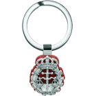 Porte-clés « Profession de droit » en argent, cellulose et acierReferencia: LL0340Porte-clés orné du blason du Barreau, en argent massif, sur cellulose colorée et acier poli.Medida: 20x24mm.
