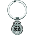 Law School Keychain Made of Silver, Cellulose, and SteelRef. code: LL0341Keychain featuring the Law School crest, crafted from sterling silver, mounted on colored cellulose and polished steel.Size: 17x21mm.