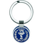 Llavero de facultad de Farmacia en plata, celulosa y aceroReferencia: LL0342Llavero con escudo de la profesión de Farmacia en plata de ley esmaltada a mano, sobre celulosa de colores y acero pulido.Medida: 18x18mm.