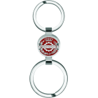 Llavero de profesión Empresariales en plata, acero y aluminioReferencia: LL0350Llavero con escudo de la facultad de Empresariales tallado y esmaltado en aluminio y cosido con hilo de plata en acero pulido.Medida: 18x18mm.