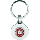 "Professions" Keychain: Medicine, made of aluminum and steelRef. code: LL0352Keychain featuring the Faculty of Medicine's coat of arms, carved and enameled on aluminum and embroidered with silver thread on 2mm polished steel.Size: 30x30mm.