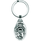 Llavero de facultad de Farmacia en plata y aceroReferencia: LL0353Llavero con escudo de la profesión de Farmacia tallado en plata de ley sobre acero pulido de 2mm.Medida: 22x35mm.