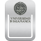 "USAL emblem" bookmarkRef. code: MP0025Bookmark made of stainless steel and sterling silver.Size: 45x60mm.