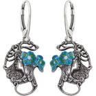 Jugendstil-Ohrringe aus Silber "Frauengesicht mit Blumen"Ref. Code: PE0091Jugendstil-Ohrringe aus Sterlingsilber.Blau, grün oder bernsteinfarben emaillierte BlumenMuseumsstücke, die von den repräsentativsten Werken des Jugendstils, des Art déco und des Modernismus des späten 19. und frühen 20. Jahrhunderts inspiriert sind.Gr&ouml;&szlig;e: 20x25mm.