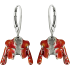 Silberne Ohrringe "Typisches Stierkämpferkostüm"Ref. Code: PE0942Ohrringe aus Sterlingsilber.Rot emailliert.Gr&ouml;&szlig;e: 19x21mm.
