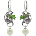 Jugendstil-Ohrringe aus Silber "Frauengesicht mit Blumen"Ref. Code: PE1440Jugendstil-Ohrringe aus Sterlingsilber.Emaillierte Blumen in verschiedenen Farben.10mm Perlenmünze.Museumsstücke, die von den repräsentativsten Werken des Jugendstils, des Art déco und des Modernismus des späten 19. und frühen 20. Jahrhunderts inspiriert sind.Gr&ouml;&szlig;e: 18x39mm.