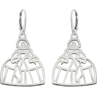 Pendientes de acero "Menina"Referencia: PE2587Pendientes fabricados en acero.Medida: 30x33mm.