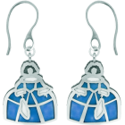 Pendientes de plata y acero esmaltados "Meninas"Referencia: PE3068Pendientes de Meninas fabricados en plata de ley esmaltada a mano y acero pulido suave al tacto.Medida: 20x23mm.