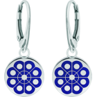 Boucles d'oreilles en argent émaillé "Button Charro de Salamanca"Referencia: PE3184Boucles d'oreilles fabriquées à la main dans nos ateliers en acier poli lisse au toucher et en argent sterling émaillé à la main avec une garantie éternelle.Medida: 14x14mm.