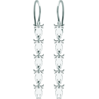 Pendientes de plata "Toros"Referencia: PE3230Pendientes fabricados en plata de ley, con 5 toros de 7x10mm enlazados.Medida: 7x10mm.