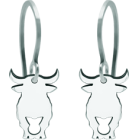 Silberne Ohrringe "Stiere"Ref. Code: PE3238Ohrringe aus Sterlingsilber.Gr&ouml;&szlig;e: 12x16mm.