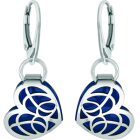 "Art Nouveau Heart" silver earringsRef. code: PE3250Art Nouveau heart earrings in enameled sterling silver.Size: 17x19mm.