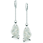 Art Deco Butterfly Earrings in steel and mother-of-pearlRef. code: PE3305Earrings made of polished steel smooth to the touch and mother-of-pearl cellulose.Museum pieces inspired by the most representative works of the Art Nouveau and Art Deco movements, and the modernism of the late nineteenth and early twentieth centuries.Size: 18x37mm.