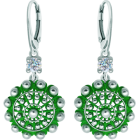 Pendientes Botón Charro de plata esmaltada con moissanitaReferencia: PE3357Pendientes fabricados en plata de ley esmaltada al horno acompañados de una moissanita talla brillante de 5mm engastada.La moissanita es una gema preciosa creada en laboratorio que se ha ganado un lugar especial en la joyería por su belleza y cualidades únicas, deslumbra por su brillo superior al del diamante y su gran resistencia (9,25 en la escala de Mohs).Descubierta originalmente en un meteorito a finales del siglo XIX, y ese origen “estelar” le otorga un encanto singular.Llena de destellos únicos, combina lujo y elegancia en una sola joya.Medida: 21x21mm.
