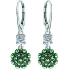 Emaillierte Ohrringe aus Sterlingsilber mit MoissanitRef. Code: PE3359Ohrringe aus gebranntem emailliertem Sterlingsilber mit einem 5 mm großen Moissanit im Brillantschliff.Moissanit ist ein im Labor hergestellter Edelstein, der aufgrund seiner Schönheit und seiner einzigartigen Eigenschaften einen besonderen Platz in der Schmuckherstellung einnimmt. Er besticht durch seinen diamantenähnlichen Glanz und seine hohe Festigkeit (9,25 auf der Mohs-Skala).Ursprünglich wurde er Ende des 19. Jahrhunderts in einem Meteoriten entdeckt, und dieser 