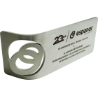 "Espanor logo" commemorative steel plaqueRef. code: PL0197Plaque made of stainless steel.Size: 200x75mm.