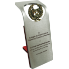 "Road engineer" steel and bronze commemorative plaqueRef. code: PL0209Plaque made of stainless steel.Size: 75x200mm.