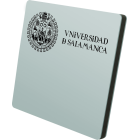 "University of Salamanca" steel and wood plateRef. code: PL0422Plate made of stainless steel and wood.Size: 140x140mm.