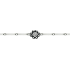 "Botón Charro" braceletRef. code: PU0979Bracelet made of sterling silver and stainless steel.Hand enameled.Size: 13x13mm.