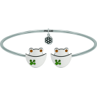 "Frog from the University of Salamanca" silver braceletRef. code: PU1642Bracelet made of soft stainless steel.Frog made of sterling silver.Size: 15x15mm.