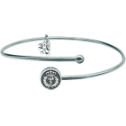 "Pharmacy" silver and steel braceletRef. code: PU2533Bracelet made of soft stainless steel.Badge made of sterling silver, hand enameled.Size: 12x12mm.
