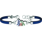"Traditional embroidery of la Sierra de Francia" silver, steel and leather braceletRef. code: PU26123mm thick leather bracelet with traditional serrano motif carved in sterling silver and stove enameled.Inspired by the traditional embroidery of the Sierra de Francia, typical of towns such as La Alberca, Mogarraz and other municipalities of the Sierra, where you can enjoy these works of art.Size: 24x15mm.