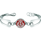 "Architect" customized silver and steel braceletRef. code: PU2698Stainless steel bracelet with the Architecture shield personalized with your name carved in sterling silver and enameled in the oven.We have all professions and careers available: Advocacy (Lawyer / Law), Commercial Agent, Quantity Surveyor, Architect (Architecture), ATS (Nursing), Fine Arts, Biological Sciences (Biology), Exact Sciences, Physical Sciences, Political Sciences, Political and Economic Sciences, Chemical Sciences, Commerce, Draftsman, Economics, Business, Pharmacy, Philosophy and Letters, Geography, Geological (Geology), Social Graduate, Computer Science, Agricultural Engineering, Civil Engineering, Electronic Engineering, Forestry Engineering, Mining Engineering, Naval Engineering, Higher Industrial Engineering, Industrial Technical Engineering, Telecommunications Engineering, Textile Engineering, Jewelry, Teaching, Medicine, Music, Psychology, Topography, Dentistry, Optics, Journalism, Veterinary Medicine.And if we don't have yours, please contact us.Size: 19x16mm.