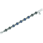 "Botón charro" silver braceletRef. code: PU2721Bracelet of charro buttons made of sterling silver personalized with your name enameled in the oven.Size: 12x12mm.