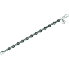 Bracelet en argent, acier et cuir "Button Charro de Salamanca"Referencia: PU2728Bracelet de boutons charro en argent sterling.Medida: 8x8mm.