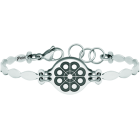 Bracelet en argent et acier "Button charro de Salamanca"Referencia: PU2733Bracelet en acier inoxydable avec le bouton charro sculpté en bas-relief en argent sterling et émaillé au four.Medida: 19x16mm.