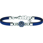 Pulsera Botón Charro de plata esmaltada y cueroReferencia: PU2743Pulsera de cuero con boton charro en plata de ley esmaltada a mano.Medida: 12x12mm.