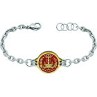 Bracelet in gold and steel "Lawyer"Ref. code: PU2752Stainless steel bracelet with the coat of arms personalized with your name carved in low relief in 18 kt gold and enameled in the oven.We have all professions and careers available: Advocacy (Lawyer / Law), Commercial Agent, Quantity Surveyor, Architect (Architecture), ATS (Nursing), Fine Arts, Biological Sciences (Biology), Exact Sciences, Physical Sciences, Political Sciences, Political and Economic Sciences, Chemical Sciences, Commerce, Draftsman, Economics, Business, Pharmacy, Philosophy and Letters, Geography, Geological (Geology), Social Graduate, Computer Science, Agricultural Engineering, Civil Engineering, Electronic Engineering, Forestry Engineering, Mining Engineering, Naval Engineering, Higher Industrial Engineering, Industrial Technical Engineering, Telecommunications Engineering, Textile Engineering, Jewelry, Teaching, Medicine, Music, Psychology, Topography, Dentistry, Optics, Journalism, Veterinary Medicine.And if we don't have yours, please contact us.Size: 19x16mm.