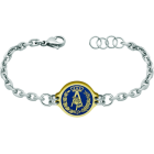 Gold plated and stainless steel bracelet "Architecture"Ref. code: PU2753Stainless steel bracelet with the coat of arms of Architecture carved in low relief, gold plated and stove enameled.We have all professions and careers available: Advocacy (Lawyer / Law), Commercial Agent, Quantity Surveyor, Architect (Architecture), ATS (Nursing), Fine Arts, Biological Sciences (Biology), Exact Sciences, Physical Sciences, Political Sciences, Political and Economic Sciences, Chemical Sciences, Commerce, Draftsman, Economics, Business, Pharmacy, Philosophy and Letters, Geography, Geological (Geology), Social Graduate, Computer Science, Agricultural Engineering, Civil Engineering, Electronic Engineering, Forestry Engineering, Mining Engineering, Naval Engineering, Higher Industrial Engineering, Industrial Technical Engineering, Telecommunications Engineering, Textile Engineering, Jewelry, Teaching, Medicine, Music, Psychology, Topography, Dentistry, Optics, Journalism, Veterinary Medicine.And if we don't have yours, please contact us.Size: 19x16mm.