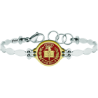 Gold- und Stahlarmband "MedizinRef. Code: PU2764Armband aus Edelstahl mit dem Wappen der Medizin, personalisiert mit Ihrem Namen in Flachrelief aus 18 kt Gold und einbrennlackiert.Wir haben alle Berufe und Laufbahnen im Angebot: Anwaltschaft (Anwalt / Recht), Handelsvertreter, Quantity Surveyor, Architekt (Architektur), ATS (Krankenpflege), Bildende Kunst, Biologische Wissenschaften (Biologie), Exakte Wissenschaften, Physikalische Wissenschaften, Politische Wissenschaften, Politik- und Wirtschaftswissenschaften, Chemische Wissenschaften, Handel, Zeichner, Wirtschaft, Betriebswirtschaft, Pharmazie, Philosophie und Literatur, Geographie, Geologie (Geologie), Sozialwissenschaftler, Informatik, Agraringenieurwesen, Bauingenieurwesen, Elektrotechnik, Forstingenieurwesen, Bergbauingenieurwesen, Schiffbau, Höheres Wirtschaftsingenieurwesen, Technisches Wirtschaftsingenieurwesen, Fernmeldetechnik, Textilingenieurwesen, Schmuck, Lehramt, Medizin, Musik, Psychologie, Topographie, Odontologie, Optik, Journalismus, Veterinärmedizin.Und wenn wir Ihre nicht haben, kontaktieren Sie uns bitte.Gr&ouml;&szlig;e: 19x16mm.