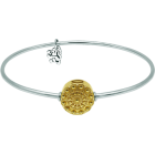 Charro Button-Armband aus vergoldetem StahlRef. Code: PU2785Poliertes Edelstahlarmband mit vergoldetem Charro-Knopf.Gr&ouml;&szlig;e: 14x14mm.