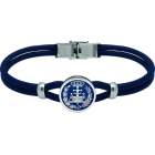 Silver and leather bracelet "AbogadosRef. code: PU27893mm thick leather bracelet with the coat of arms carved under relief in sterling silver and enameled in the oven.We have all professions and careers available: Advocacy (Lawyer / Law), Commercial Agent, Quantity Surveyor, Architect (Architecture), ATS (Nursing), Fine Arts, Biological Sciences (Biology), Exact Sciences, Physical Sciences, Political Sciences, Political and Economic Sciences, Chemical Sciences, Commerce, Draftsman, Economics, Business, Pharmacy, Philosophy and Letters, Geography, Geological (Geology), Social Graduate, Computer Science, Agricultural Engineering, Civil Engineering, Electronic Engineering, Forestry Engineering, Mining Engineering, Naval Engineering, Higher Industrial Engineering, Industrial Technical Engineering, Telecommunications Engineering, Textile Engineering, Jewelry, Teaching, Medicine, Music, Psychology, Topography, Dentistry, Optics, Journalism, Veterinary Medicine.And if we don't have yours, please contact us.Size: 16x16mm.