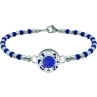 Armband aus Silber, Lapislazuli und Edelstahl "Nautische Flaggen"Ref. Code: PU2802Steifes Kugelarmband aus Stahl mit personalisiertem Rad mit den nautischen Flaggen Ihres Namens in Relief aus Sterlingsilber und gebranntem Emaille, mit einem Lapislazuli in der Mitte.Gr&ouml;&szlig;e: 16x16mm.