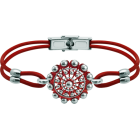 Pulsera Boton Charro plata y cuero 22mmReferencia: PU2868Pulsera de cuero de 2mm con Boton Charro de 22mm fabricado en plata de ley esmaltada a mano.Medida: 22x22mm.