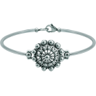 Bracelet Button Charro silver and steel 22mmRef. code: PU2874Stainless steel bracelet with 22mm Charro Button made in sterling silver enameled by hand.Size: 22x22mm.