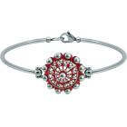 Pulsera Boton Charro plata y acero 22mmReferencia: PU2874Pulsera de acero con Boton Charro de 22mm fabricado en plata de ley esmaltada a mano.Medida: 22x22mm.