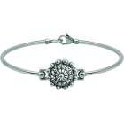 Bracelet Button Charro silver and steel 16mmRef. code: PU2875Stainless steel bracelet with 16mm Charro Button made in sterling silver enameled by hand.Size: 16x16mm.