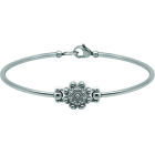 Bracelet Button Charro silver and steel 12mmRef. code: PU2876Stainless steel bracelet with 12mm Charro Button made in sterling silver enameled by hand.Size: 12x12mm.