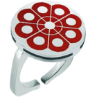 "Botón Charro from Salamanca" silver ringRef. code: SR0252Ring made of sterling silver and stainless steel.Size: 18x18mm.