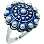 Ring aus emailliertem Silber und Stahl mit Charro-KnopfRef. Code: SR0360Ring aus Edelstahl mit Charro-Knopf aus handemailliertem Sterlingsilber und poliertem Stahl.Gr&ouml;&szlig;e: 21x21mm.