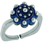 Ring aus emailliertem Silber und Stahl mit Charro-KnopfRef. Code: SR0363Ring aus rostfreiem Stahl mit Charro-Knopf aus Sterlingsilber und rostfreiem Stahl.Gr&ouml;&szlig;e: 12x12mm.